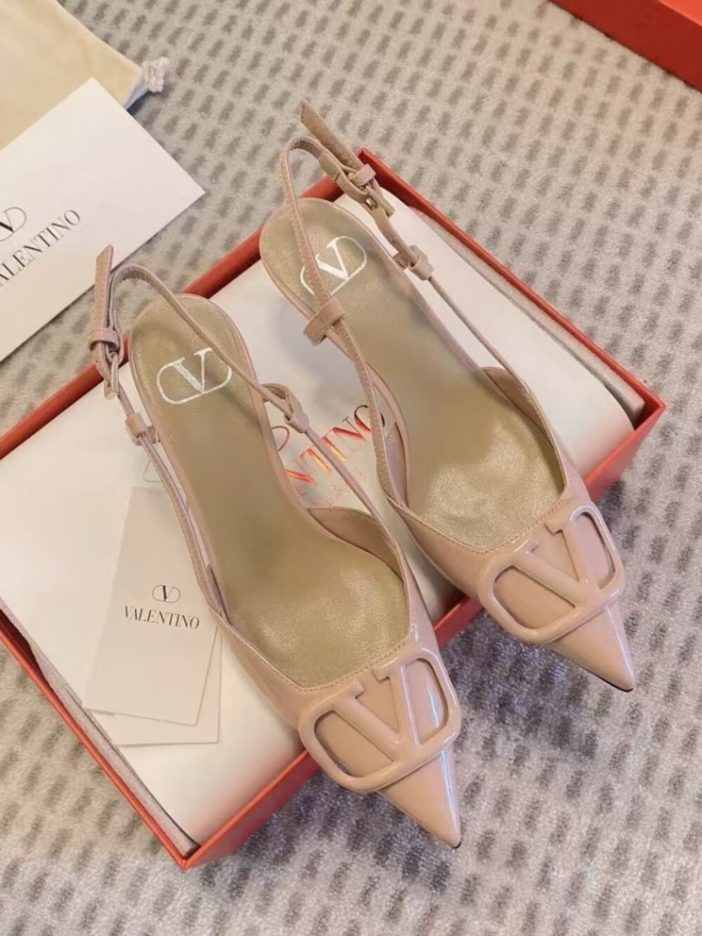 Valentino Garavani VLogo Slingback Heels